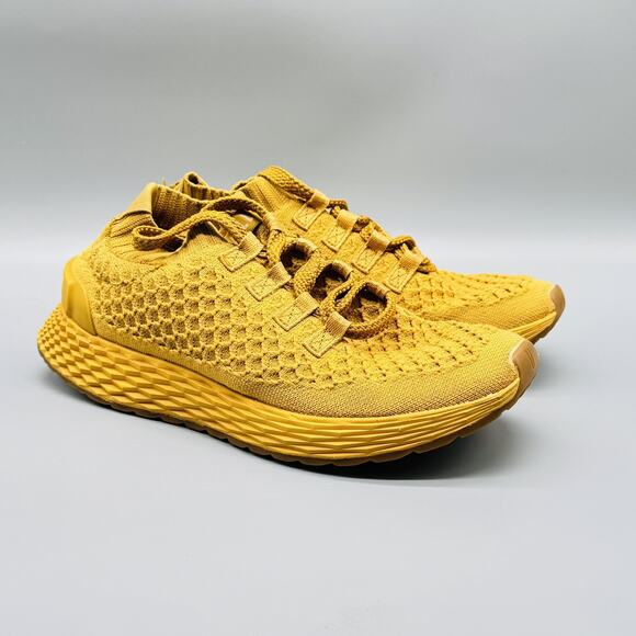 Nobull Shoes Womens 6 Yellow Knit Trainer Athletic Lightweight Gym Sneakers - Picture 2 of 11